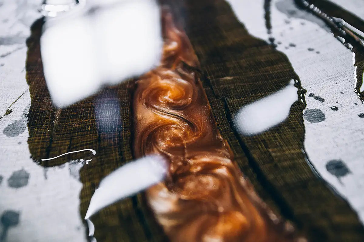 Epoxy table finished with Clean Armor