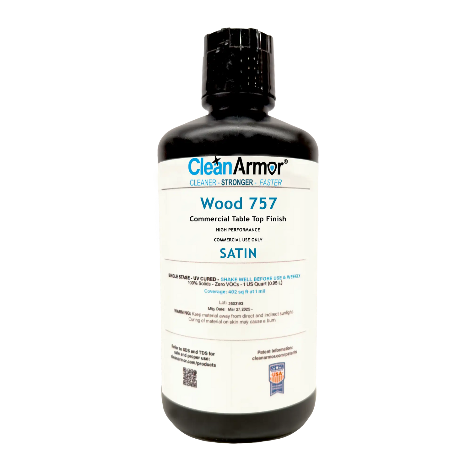 Clean Armor 757 Wood Finish- Commercial Tabletop Finish