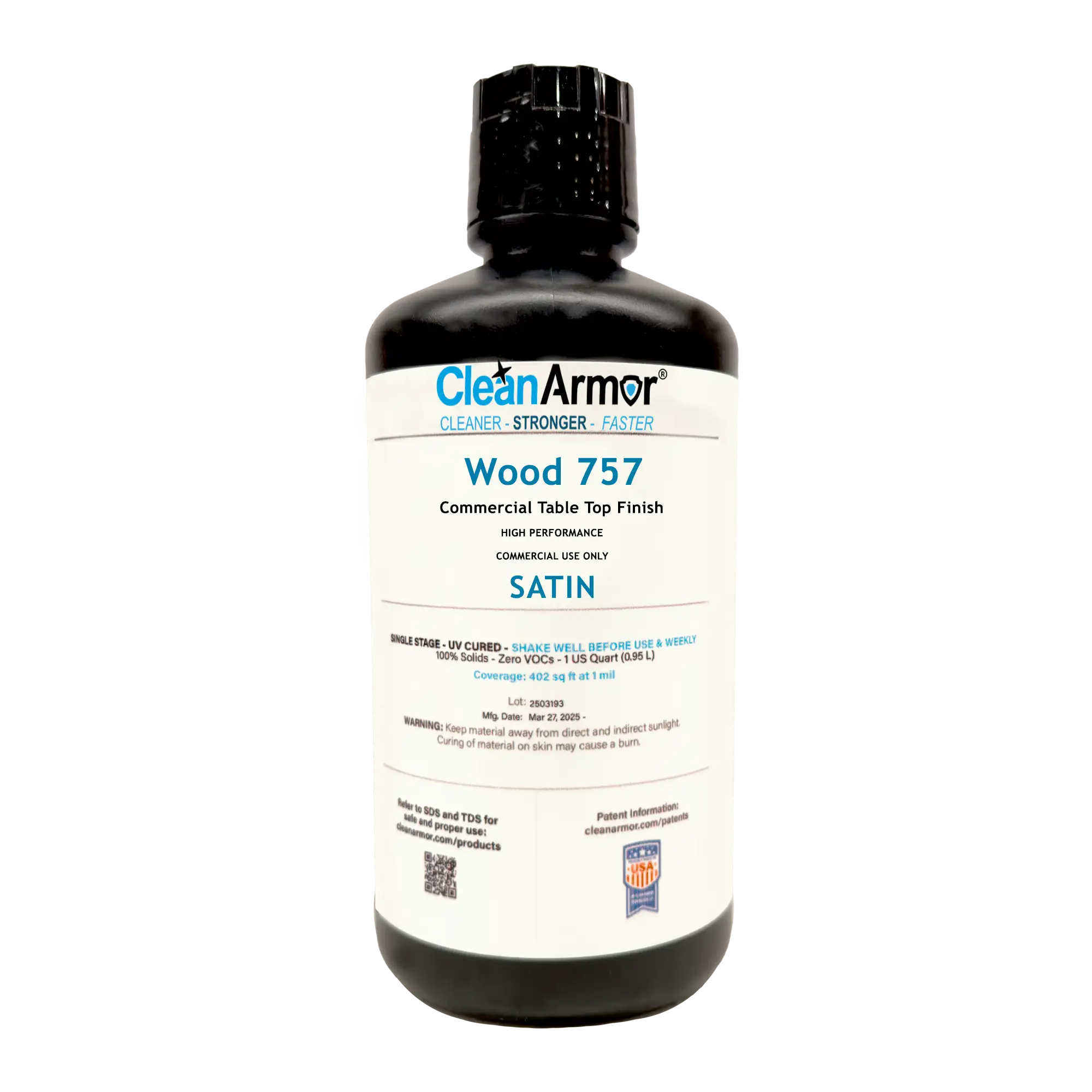 Clean Armor 757 Wood Finish- Commercial Tabletop Finish