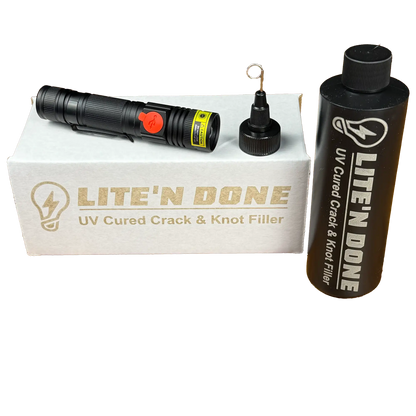 UV-Cured Wood Crack &amp; Knot Filler