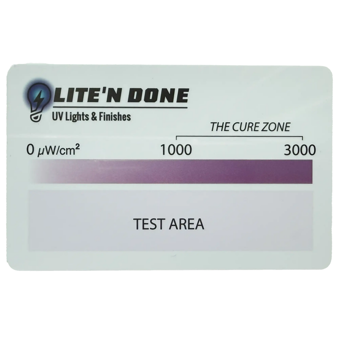 UV Curing Test Card