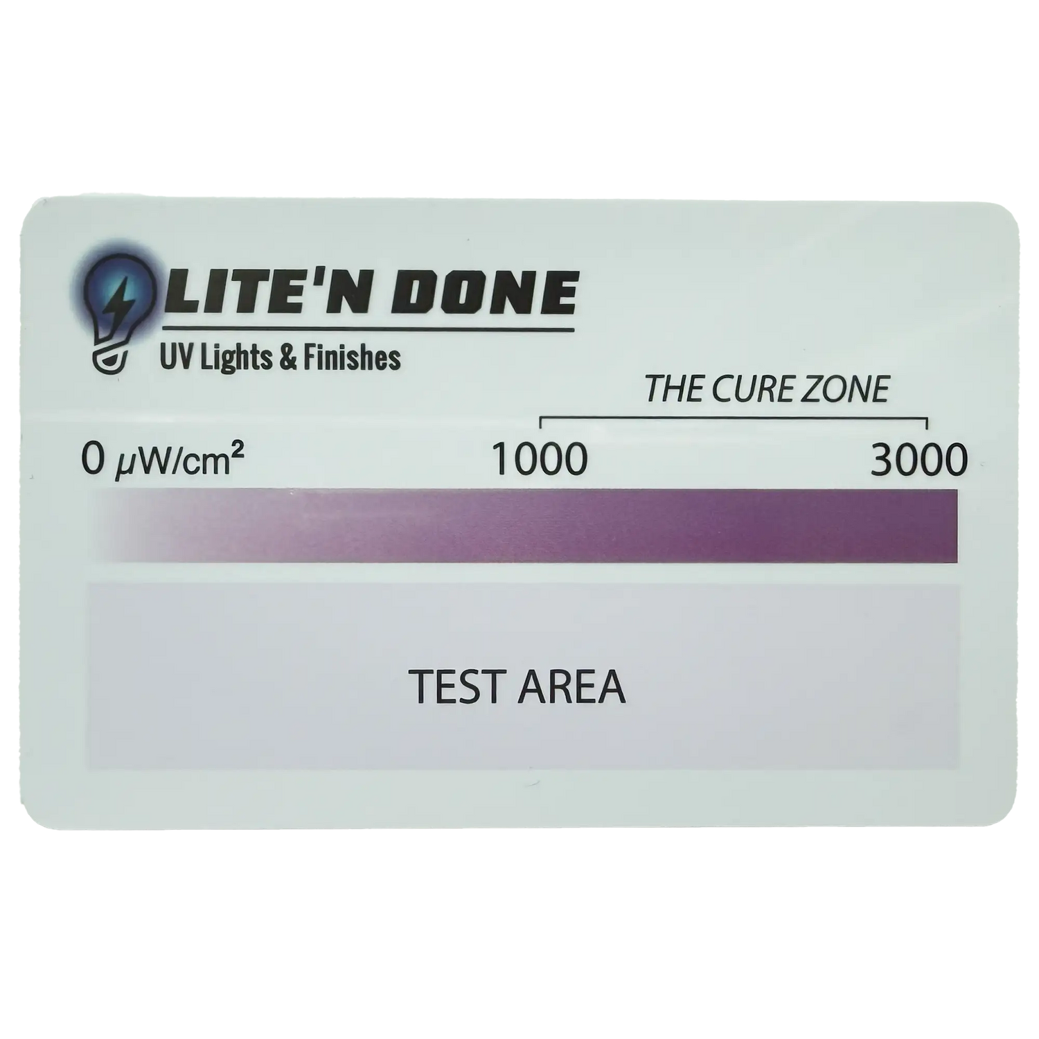 UV Curing Test Card